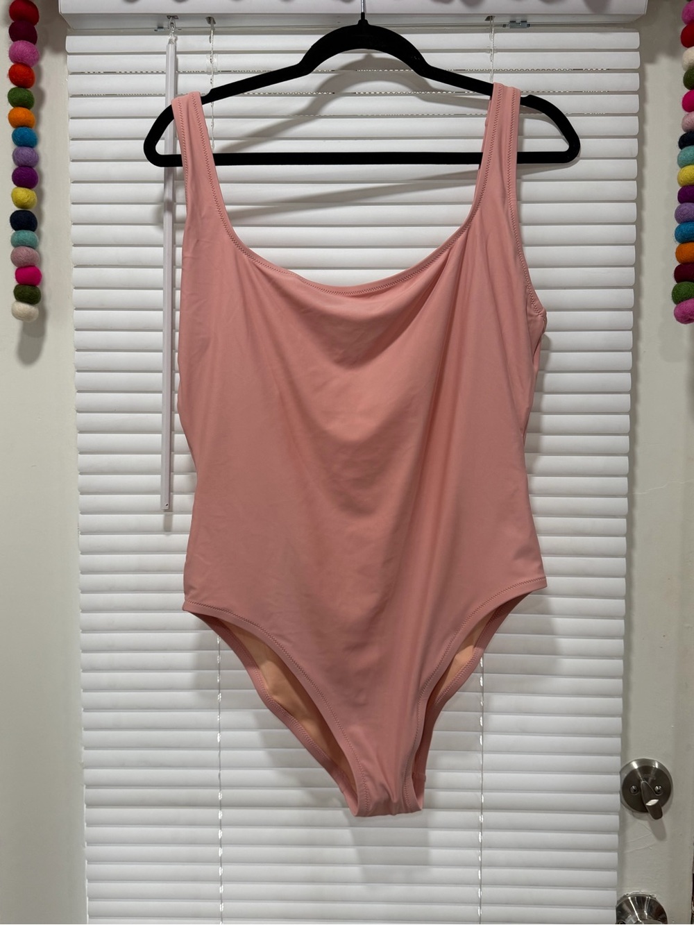 Madewell Scoop Neck One-Piece Swimsuit - Dusty Rose